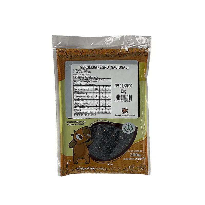 Gergelim Preto Tainá Alimentos 200g