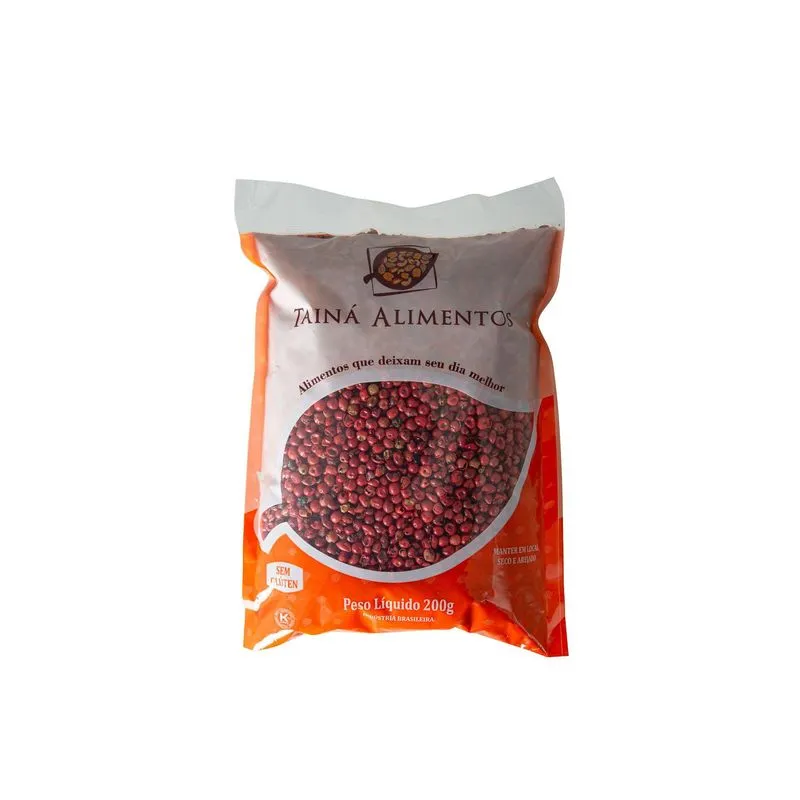 Pimenta Rosa Em Grão Tainá Alimentos 200g