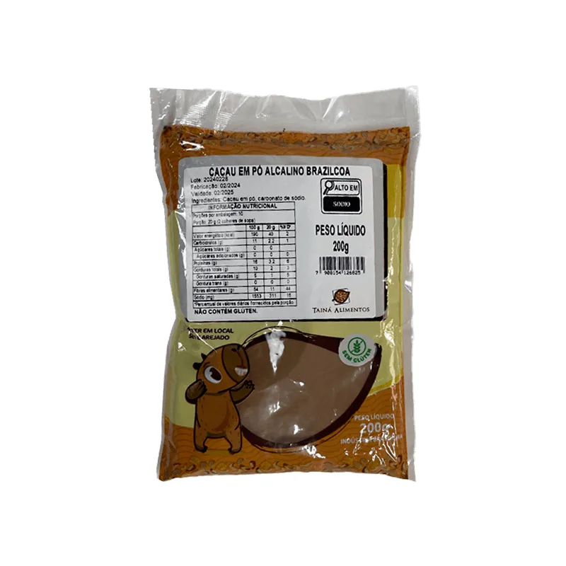 Cacau Em Pó Alcalino Tainá Alimentos 200g