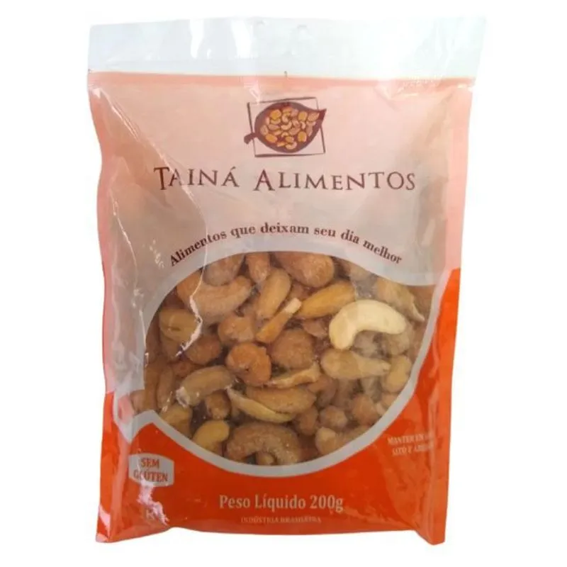 Castanha De Caju W1 Torrada Com Sal Tainá Alimentos 200g