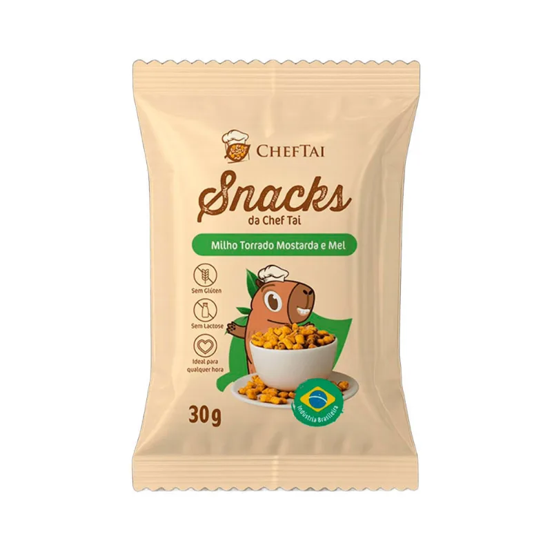 Snack Milho Torrado Mostarda E Mel Chef Tai 30g