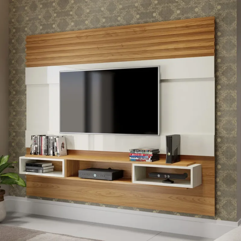 Painel Home Theater Supenso 1,80 com Nicho 100% MDF