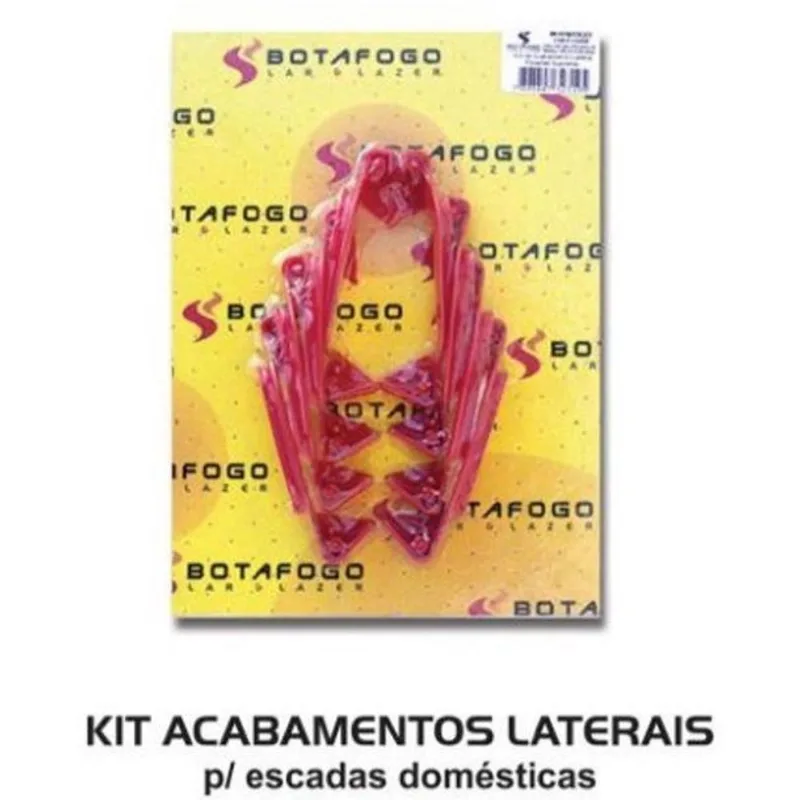 Kit Escada Doméstica Botafogo Kit0320 Vermelho 18x14x3 cm