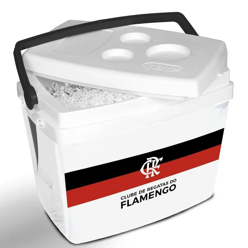 Caixa Térmica Flamengo 34L Crf Branca