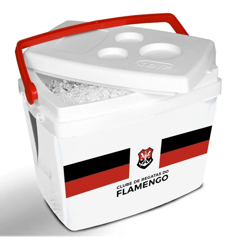 Caixa Térmica Flamengo 34L Remo Branca