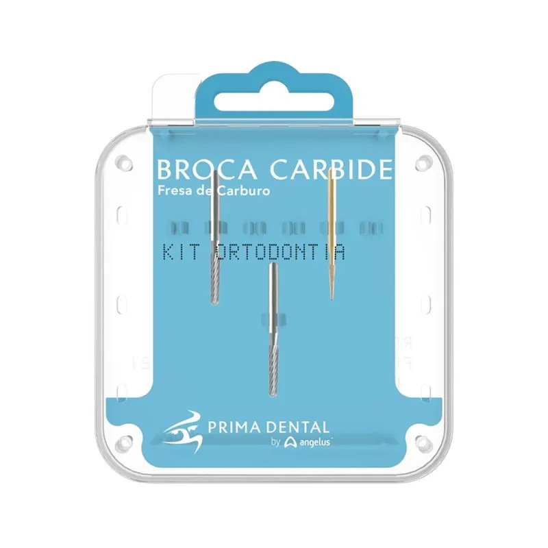 Kit Ortodontia Broca Carbide Angelus Prima Dental