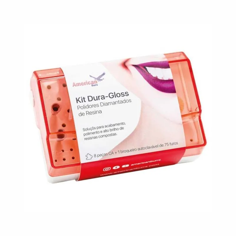 Kit Acabamento E Polimento Resinas Dura-gloss American Burrs