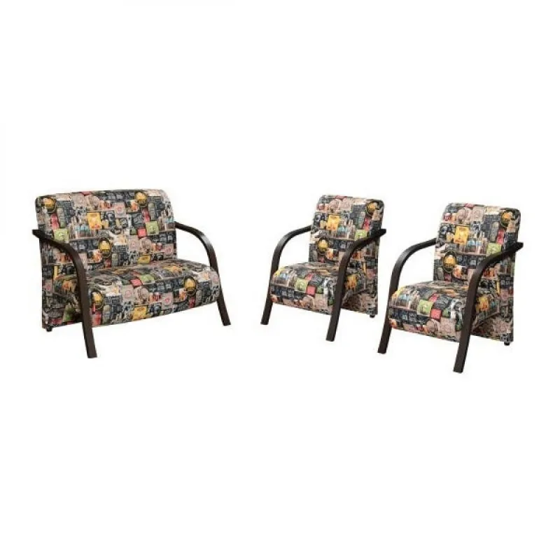 Conjunto Vênus D Salla Braço Madeira Retro Retro Bar - D Salla