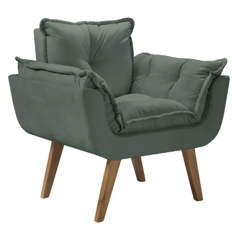 Poltrona Opalla 1 Lugar Base Palito D Salla Verde