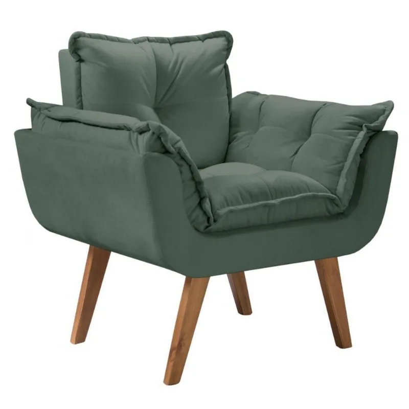 Poltrona Opalla 1 Lugar Base Palito Verde