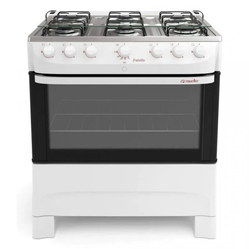 Fogão 6 Bocas Fratello Acendimento Automático Mueller Bivolt Branco