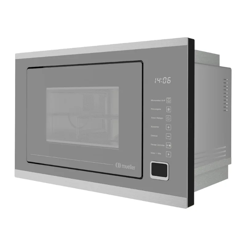 Forno Micro-Ondas Mueller De Embutir 25L Inox 220V - MMO0225G1