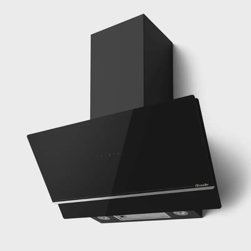 Coifa De Parede Mueller Em Vidro - 90cm - MCF0290G1 - Preto - 220V
