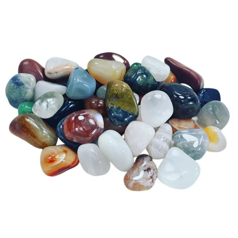 Pedras Roladas Mistas Naturais 3,5 A 4,5 Cm Grande - 1 Kg