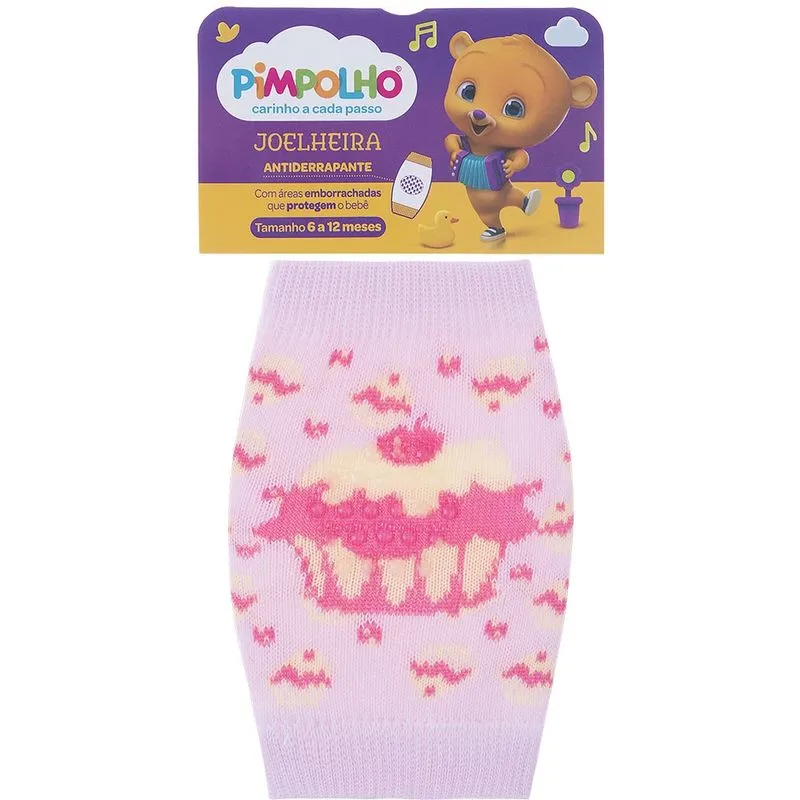 Joelheira Pimpolho Feminina Cupcake Rosa 87752