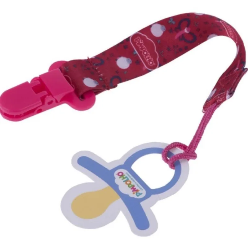 Prendedor de Chupeta Clips Borboletas Vermelho - Pimpolho Vermelho