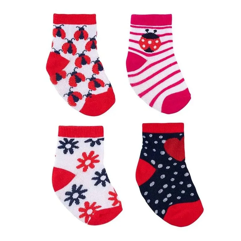 Kit De Meias Com 4 Pares Femininos 16-20 Pimpolho
