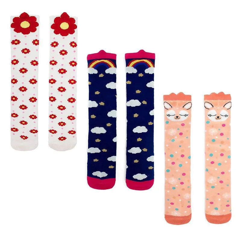 Meia 3/4 Infantil Menina Pimpolho Divertida Estampada