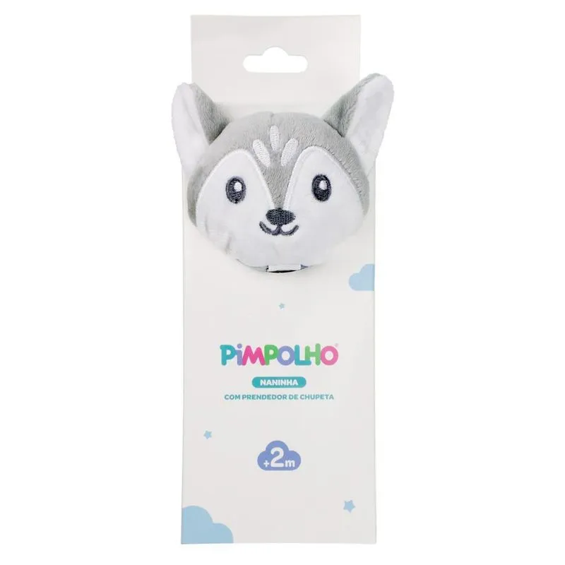 Naninha Com Prendedor De Chupeta Lobo - Pimpolho