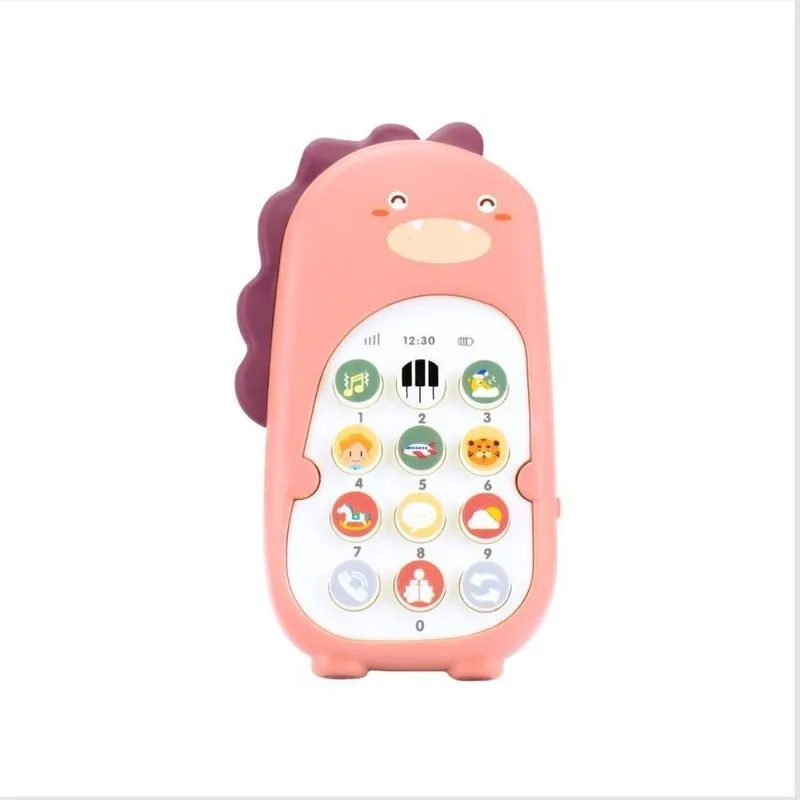Celular Telefone Brinquedo Dinossauro Musical Bebê Infantil