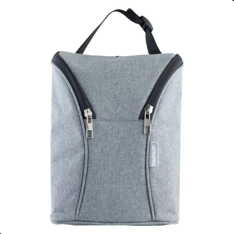 Bolsa Térmica para Transporte de Mamadeira Mantém a Temperatura Ideal Cinza Pimpolho