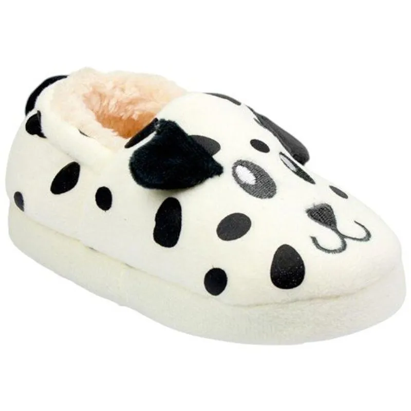 Pantufa Infantil N° 20/21 Pimpolho Dálmata Off White (MP)
