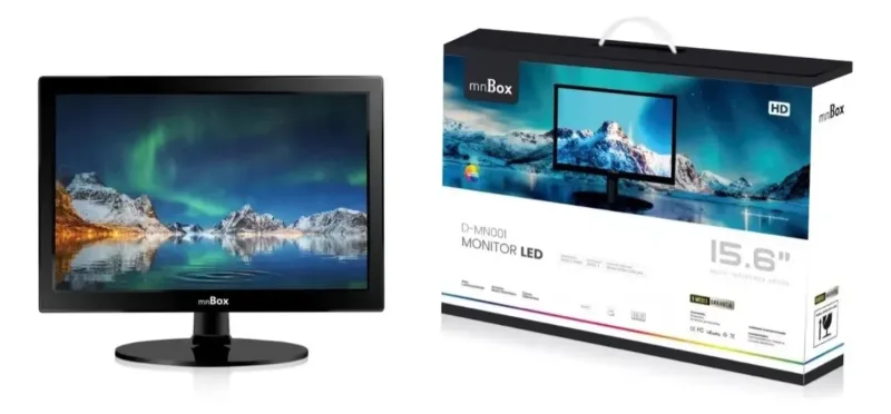 Monitor Led 15.6Pol.policromatico Res1280x800 HdmiVga DMN001