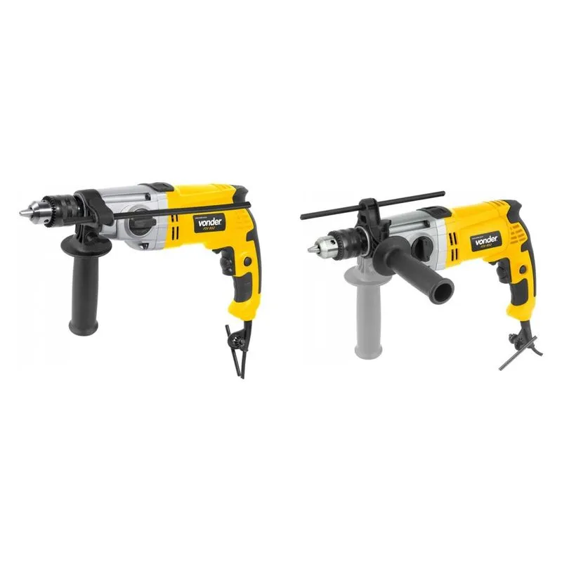 Kit Ferramentas MadeiraMadeira com Furadeira Impacto 1/2' 127V e Broca Aço 15/64' 387738