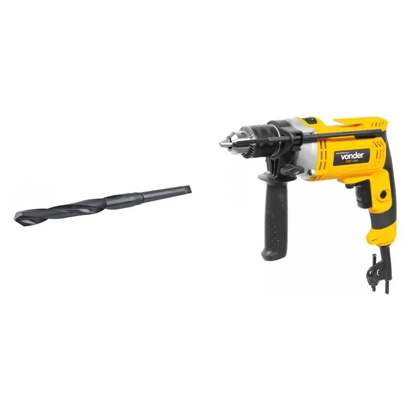 Kit Ferramentas MadeiraMadeira com Furadeira Impacto 1/2' 127V e Broca Aço 130 mm 387465