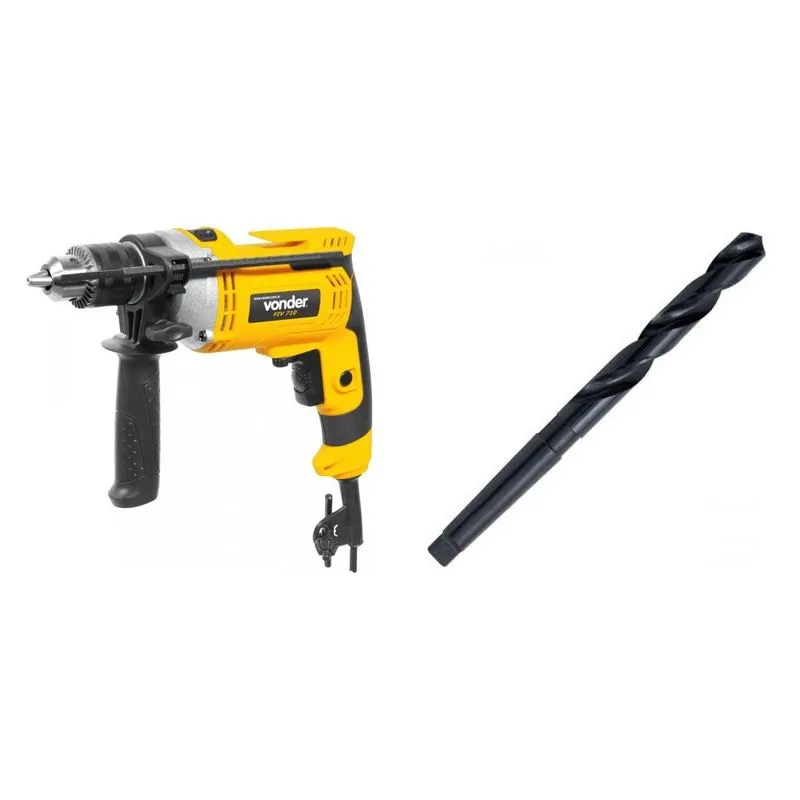 Kit Ferramentas MadeiraMadeira com Furadeira Impacto 1/2' 127V e Broca Aço 150 mm 387823