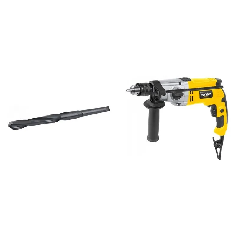 Kit Ferramentas MadeiraMadeira com Furadeira Impacto 1/2' 220V e Broca Aço 130 mm 387456