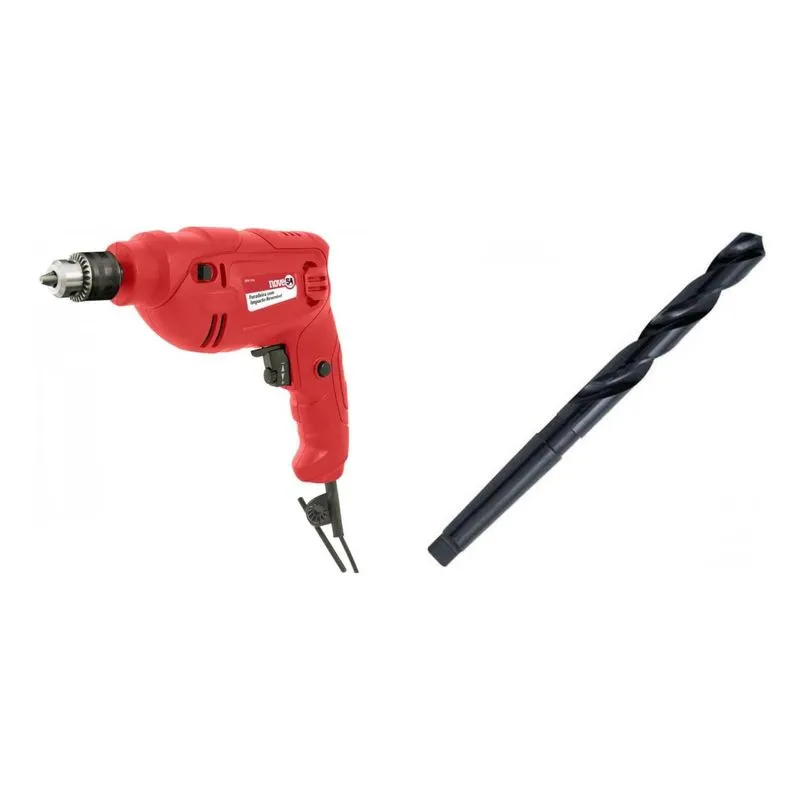 Kit Ferramentas MadeiraMadeira com Furadeira Impacto 3/8' 127V com Jogo de Ferramentas Broca Aço 150 mm 387815