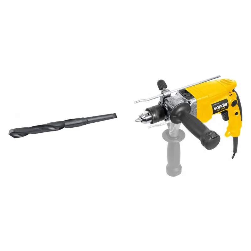 Kit Ferramentas MadeiraMadeira com Furadeira Impacto Reversível 1/2' 127V e Broca Aço 130 mm 387467