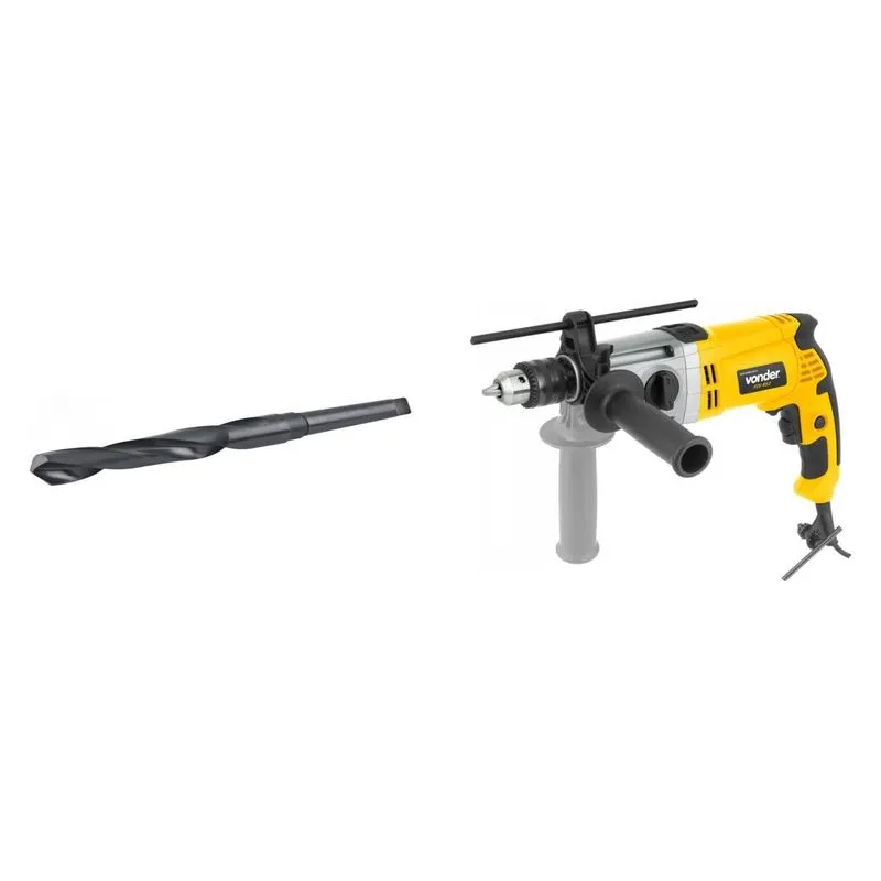 Kit Ferramentas MadeiraMadeira com Furadeira Impacto 1/2' 127V e Broca Aço 130 mm 387455