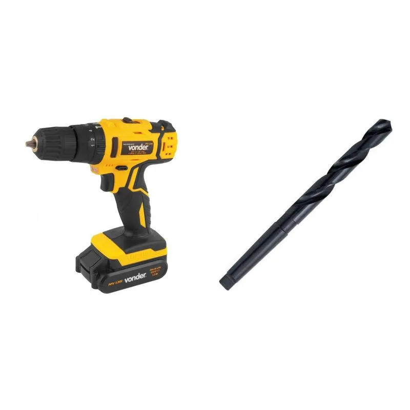 Kit Ferramentas MadeiraMadeira com Parafusadeira/ Furadeira e Broca 150 mm 387834