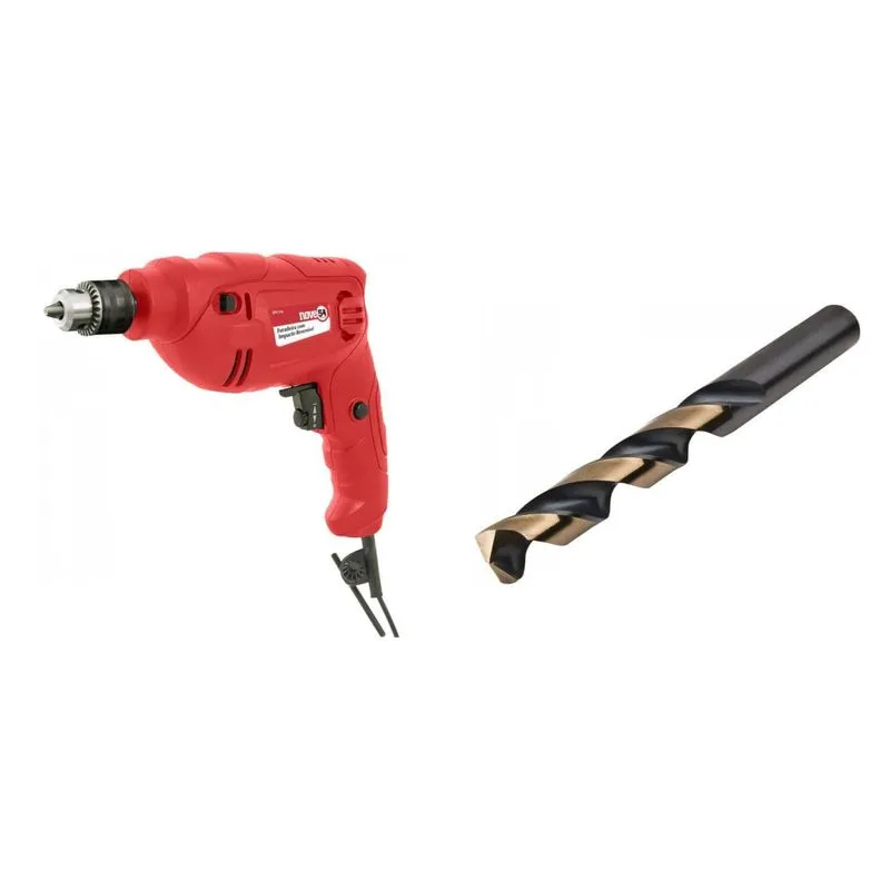 Kit Ferramentas MadeiraMadeira com Furadeira Impacto 3/8' 127V com Jogo de Ferramentas Broca Aço 1/16' 386374