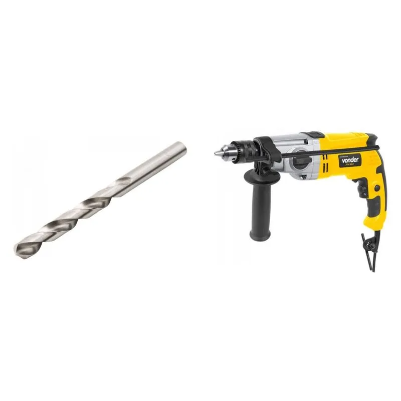Kit Ferramentas MadeiraMadeira com Furadeira Impacto 1/2' 220V e Broca Aço 100 mm 386599