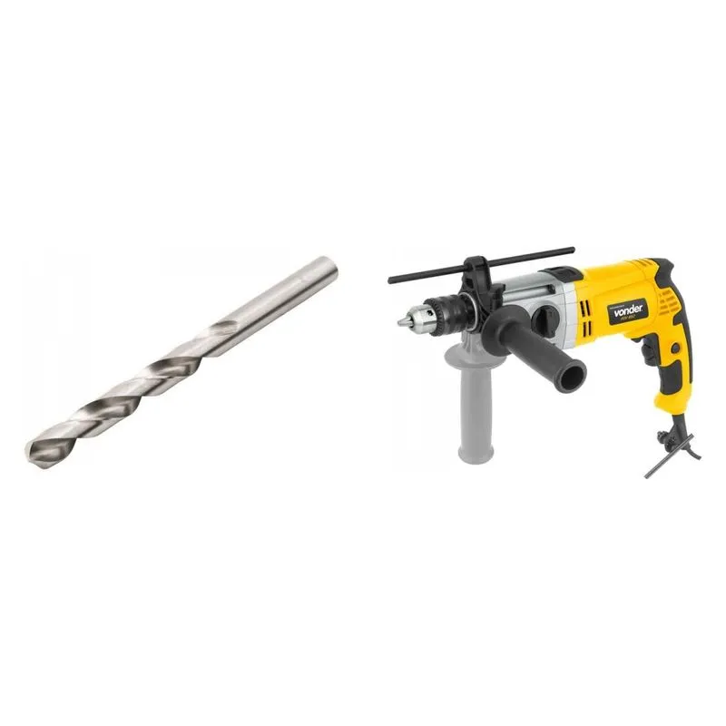 Kit Ferramentas MadeiraMadeira com Furadeira Impacto 1/2' 127V e Broca Aço 11 mm 386902
