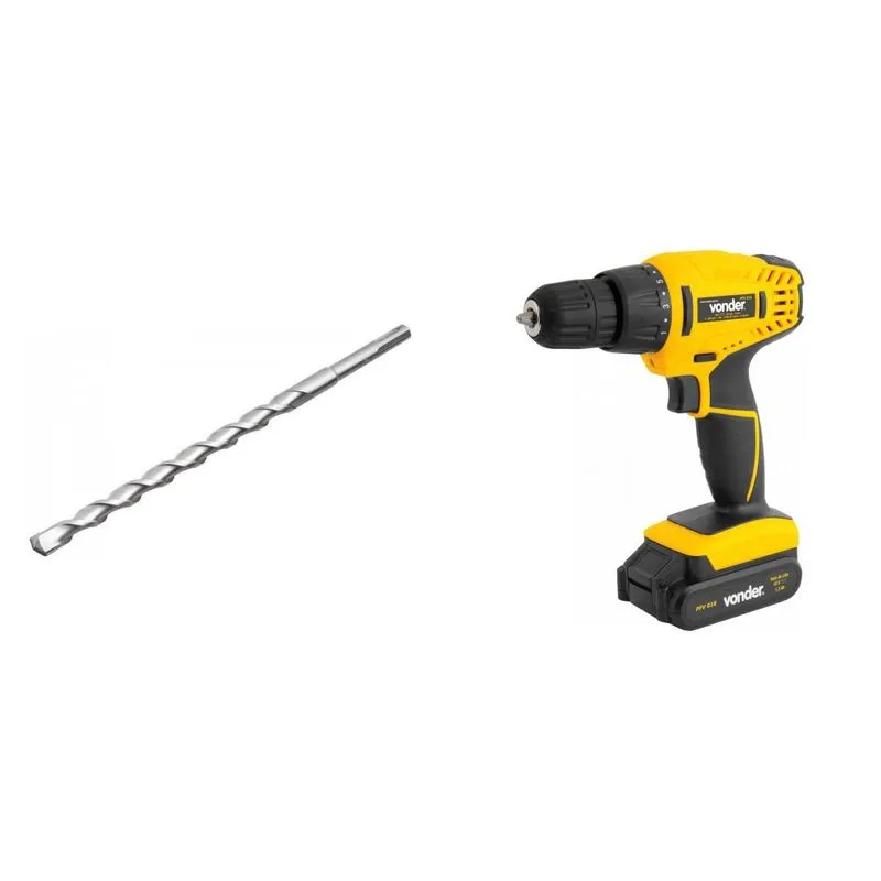 Kit Ferramentas MadeiraMadeira com Parafusadeira/ Furadeira e Broca SDS PLUS 160 mm x 150 mm x 210 mm 385942