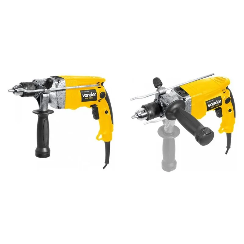 Kit Ferramentas MadeiraMadeira com Furadeira Impacto Reversível 1/2' 127V e Broca Aço 10 mm PLUS 386585