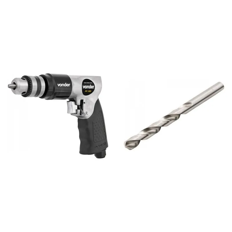 Kit Ferramentas MadeiraMadeira com Furadeira Pneumática Broca Aço 10 mm 386564