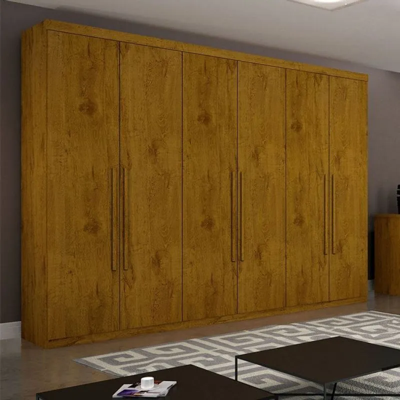 Guarda Roupa Casal 6 Portas 6 Gavetas Sonata Plus Sallêto Móveis Cedro