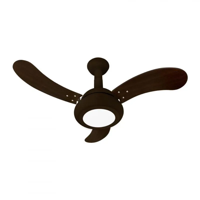 Ventilador de Teto LED 3000k One Venti Delta Marrom/Tabaco
