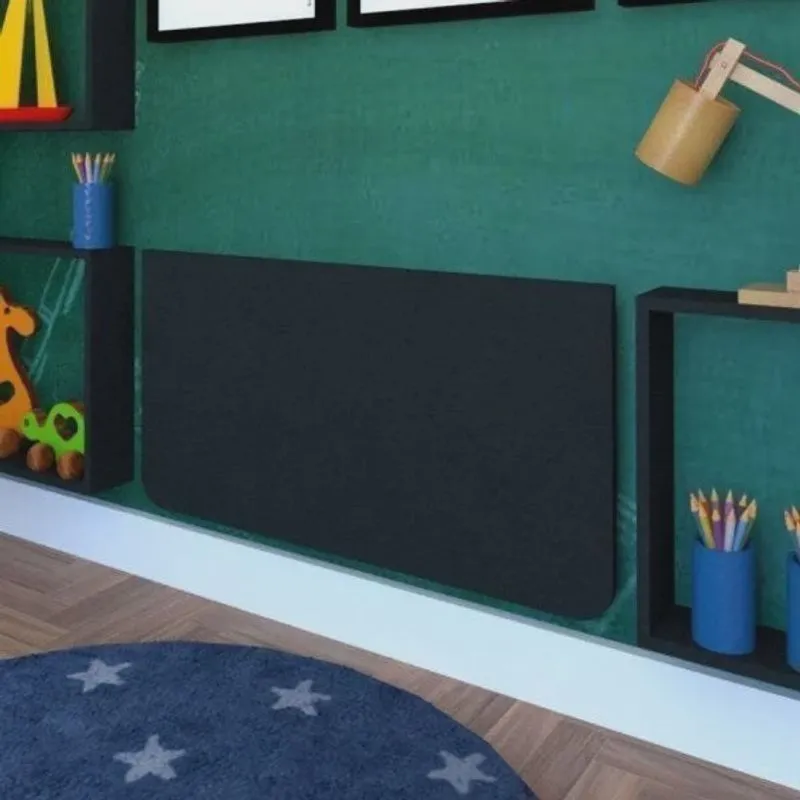 Mesa Infantil Dobrável 80cm com Canto Arredondado Bramov Móveis