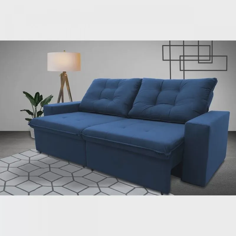 Sofá Retrátil Reclinável 3 Lugares 200cm Magnum Hellen Estofados