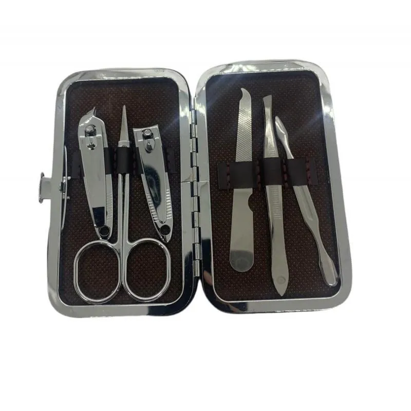 Kit Manicure E Pedicure Estojo Com 7 Peças