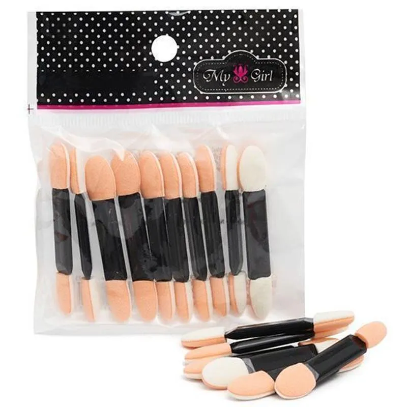Pincel Para Make Maquiagem Duplo Com 10 Pecas 5,5cm Solapa