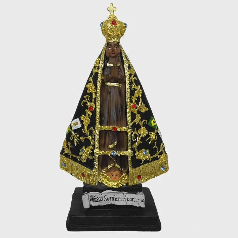 Imagem Nossa Senhora Aparecida 20cm Resina Wincy