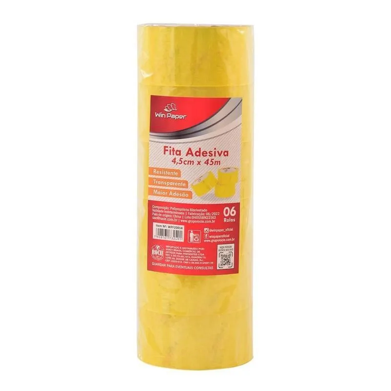 Kit Fita Adesiva Com 6 Peças 4.5cmx45m