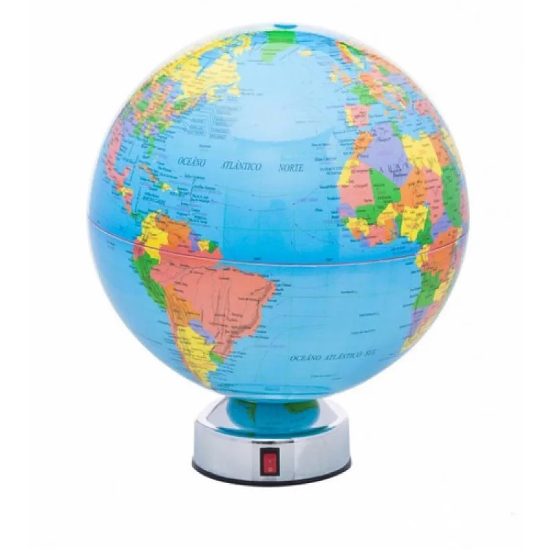 Globo Terreste Giratorio Flutuante Mapa Mundi Decoracao Sala Escritorio Quarto Automatico Sem Fio